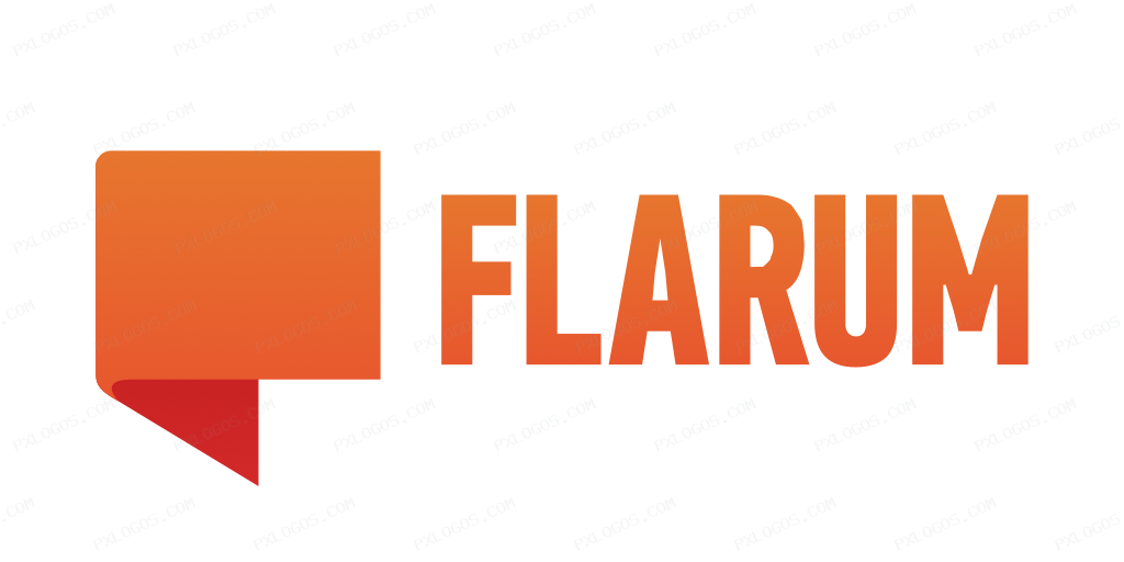 Flarum Wordmark Logo PNG with transparent background