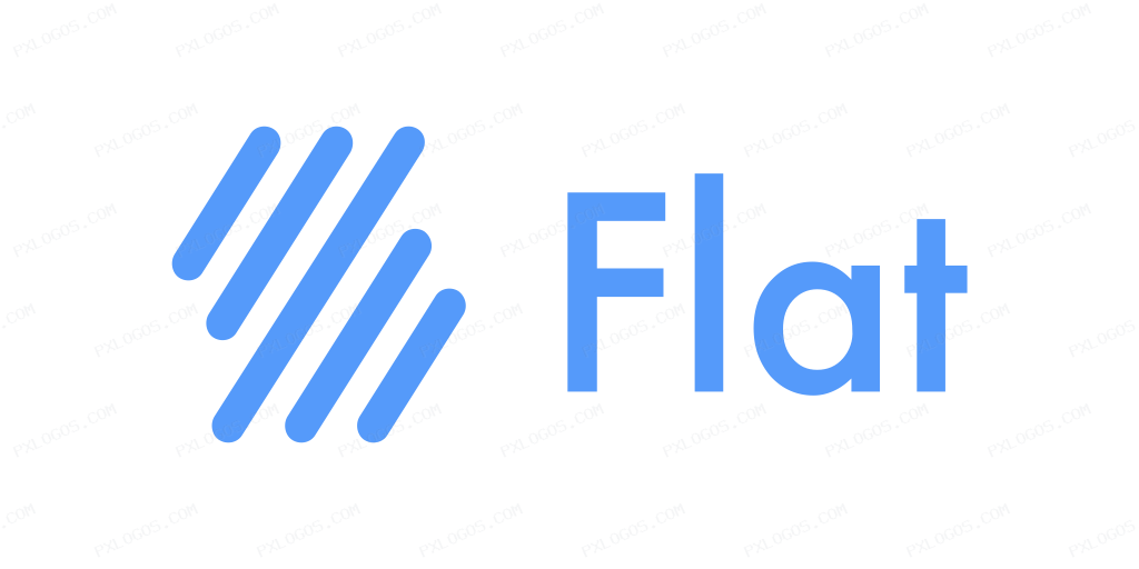 Flatio Wordmark Logo PNG with transparent background