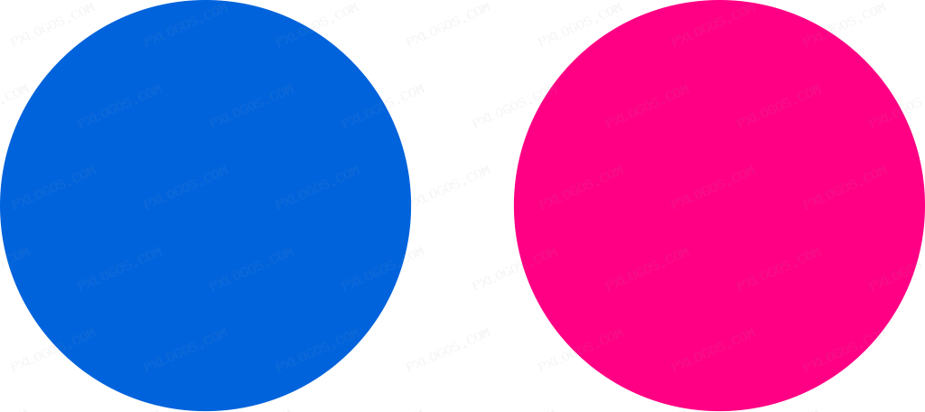 Flickr Logo PNG with transparent background