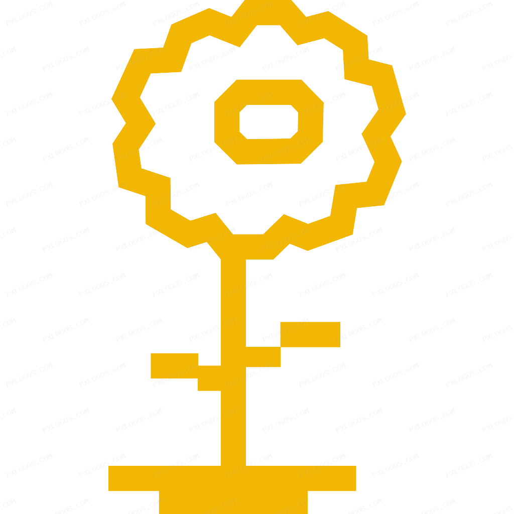 Flower Logo PNG with transparent background