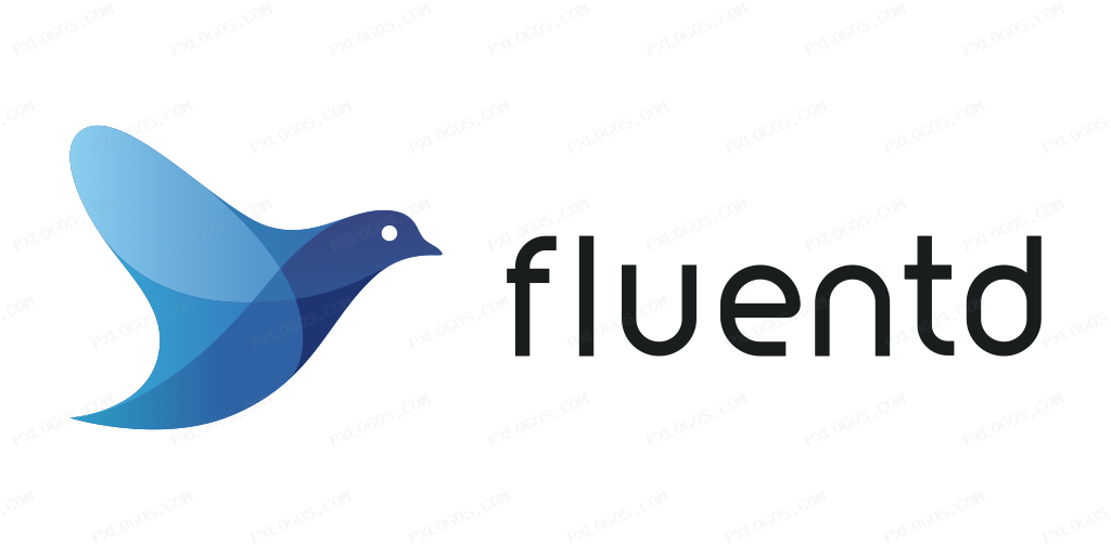 Fluentd Wordmark Logo PNG with transparent background