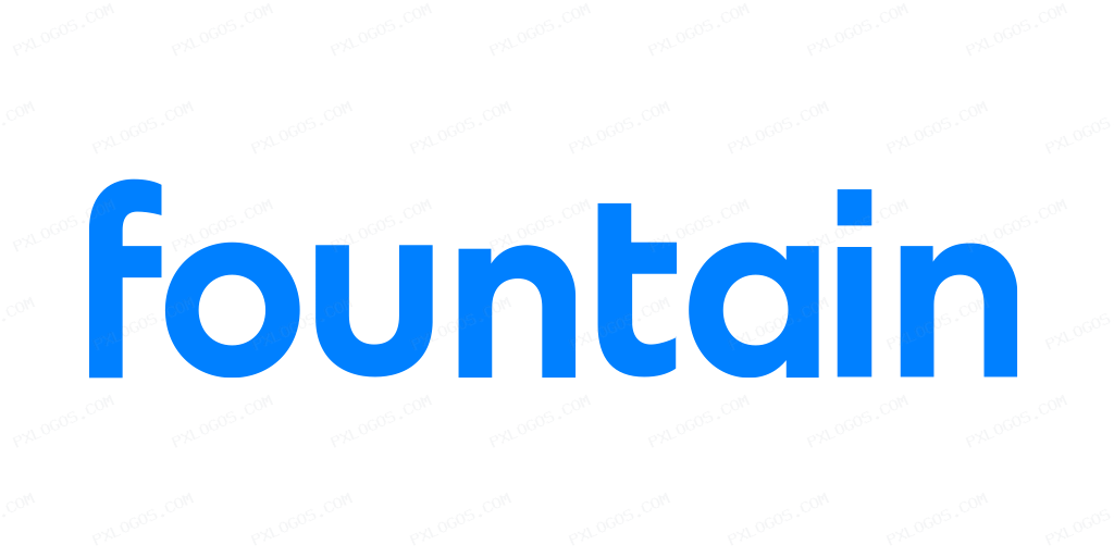 Fountain Wordmark Logo PNG with transparent background