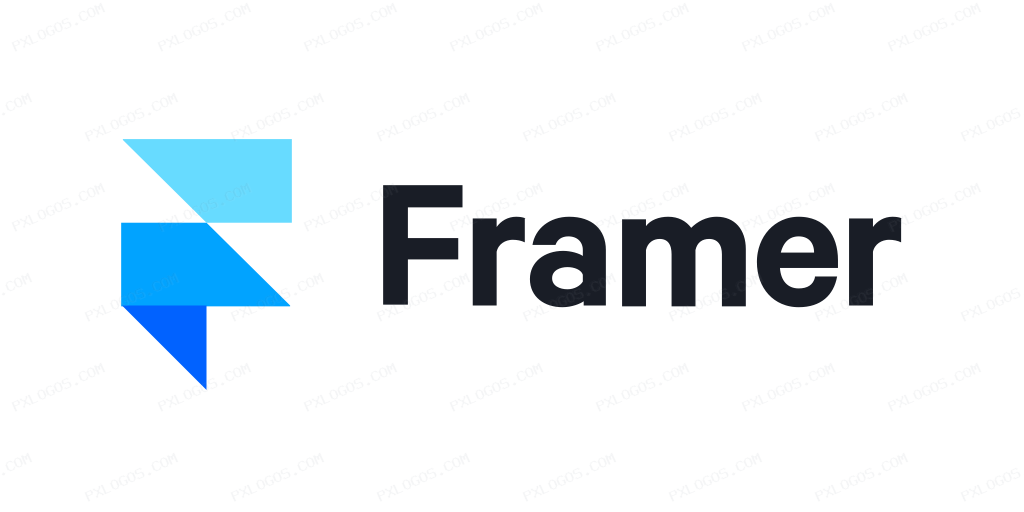 Framer Wordmark Logo PNG with transparent background