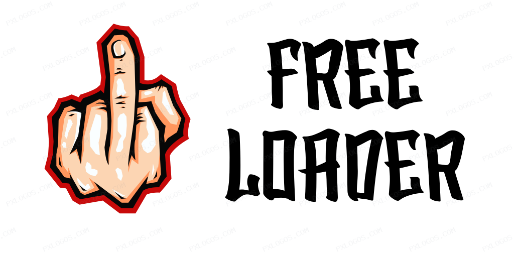 Freeloaderwtf Wordmark Logo PNG with transparent background