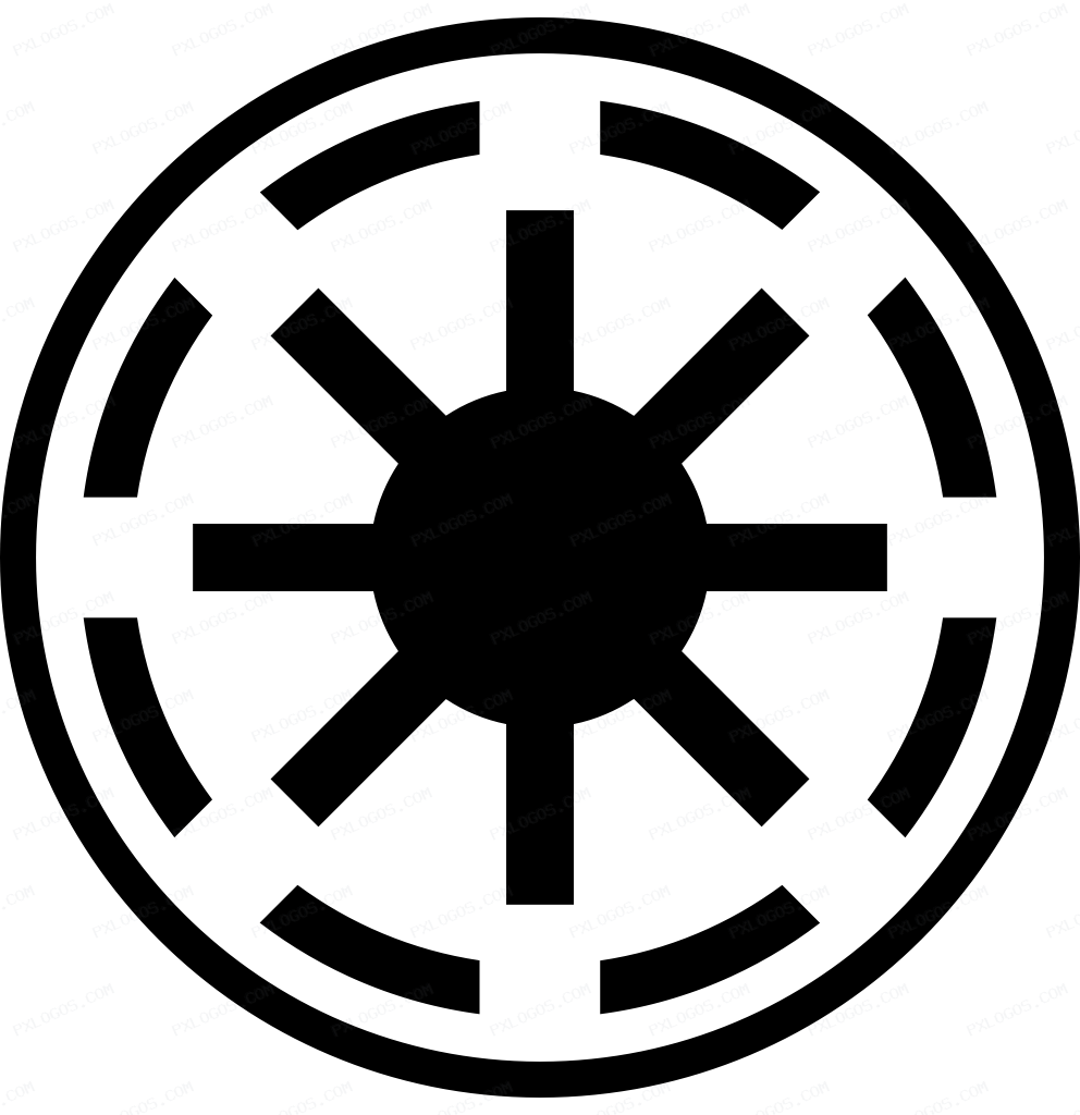 Galactic Republic Logo PNG with transparent background