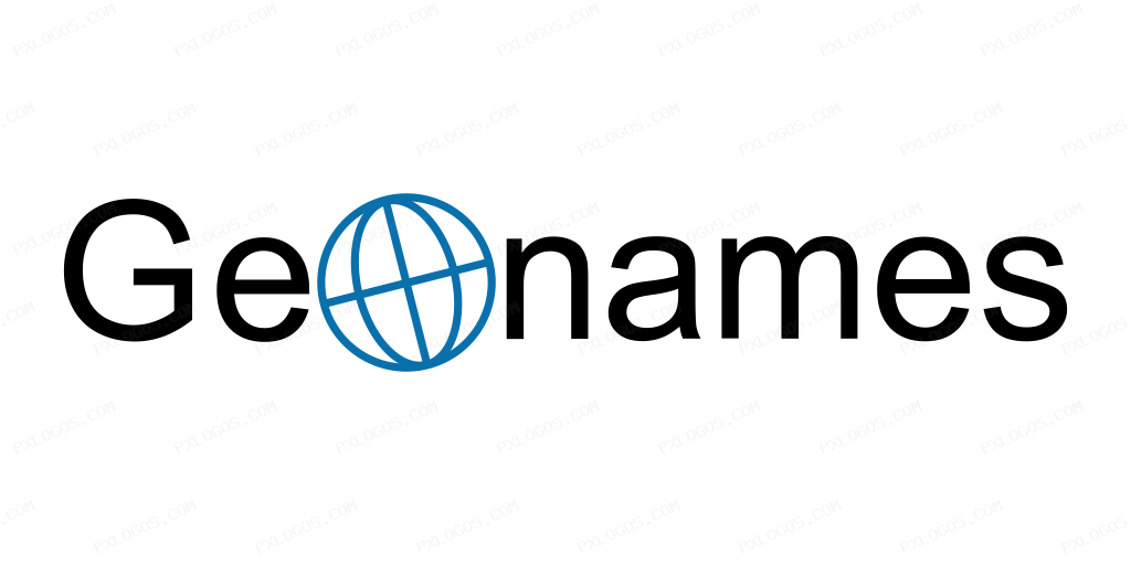 Geonames Wordmark Logo PNG with transparent background