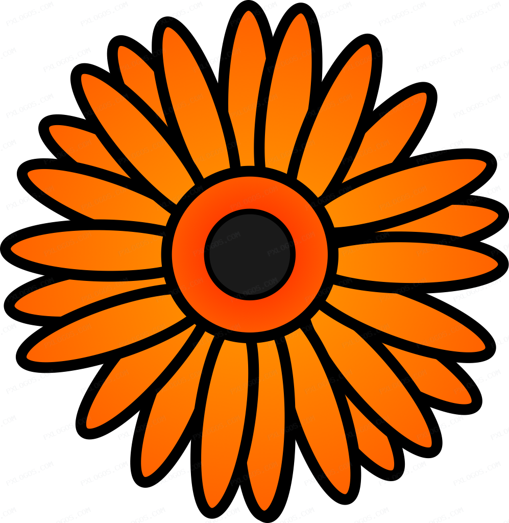 Gerbera Logo PNG with transparent background