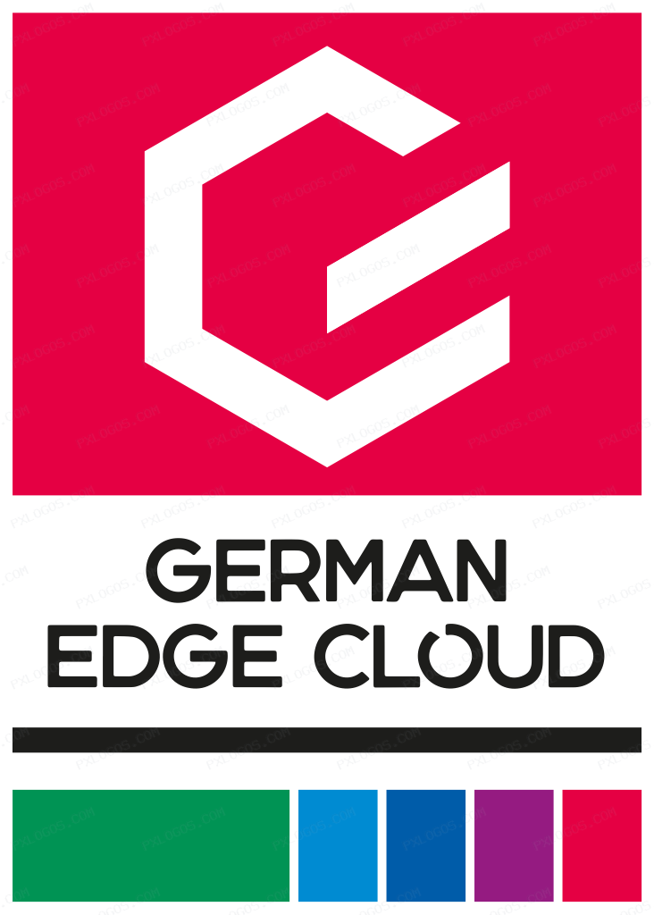 German Edge Cloud Logo PNG with transparent background