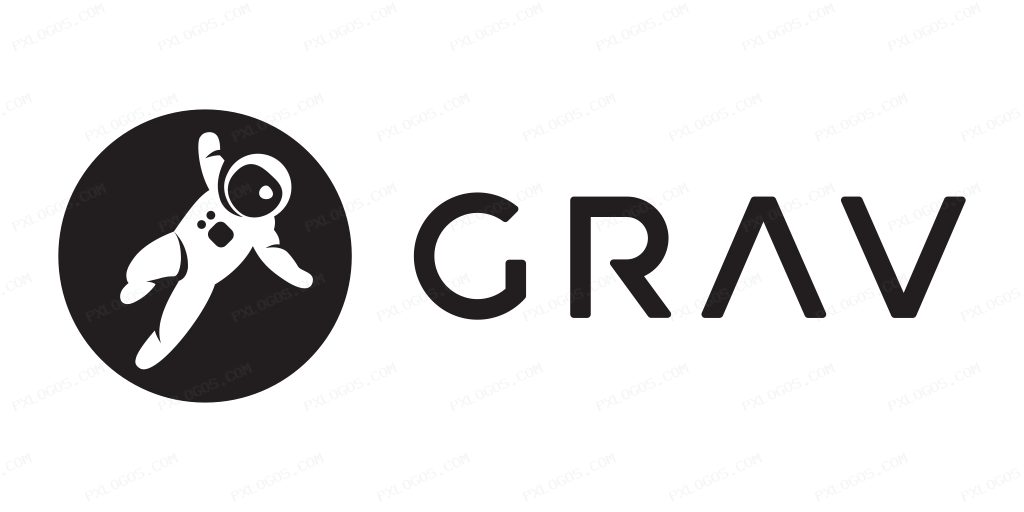 Getgrav Wordmark Logo PNG with transparent background