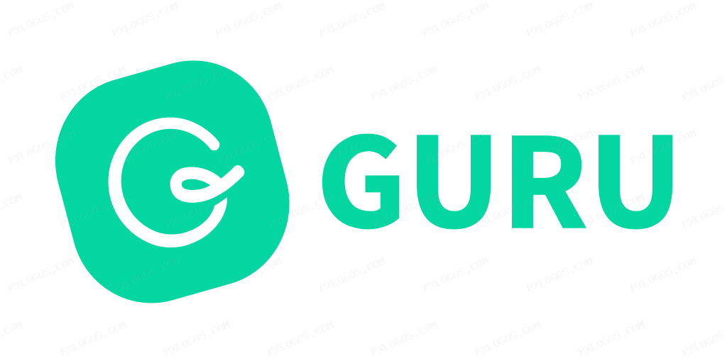 Getguru Wordmark Logo PNG with transparent background