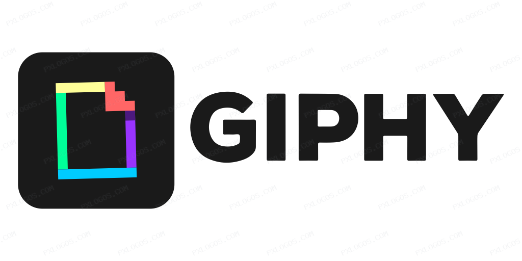 Giphy Wordmark Logo PNG with transparent background