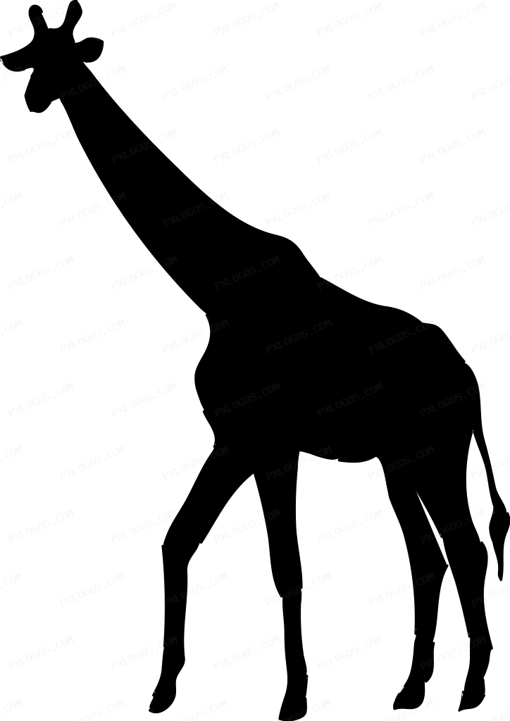 Giraffe Logo PNG with transparent background