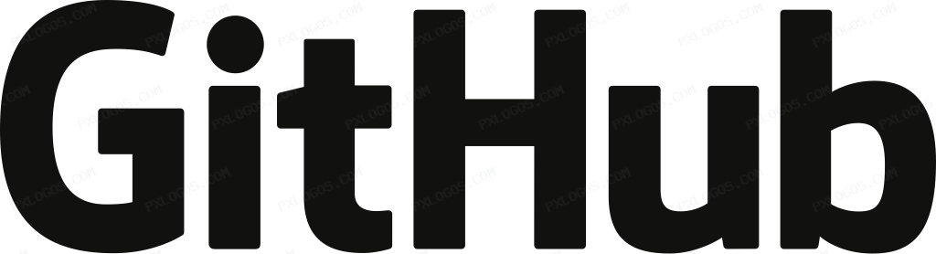 GitHub Wordmark Logo PNG with transparent background