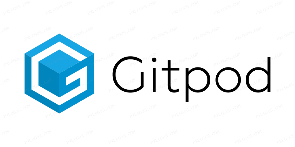 Gitpodio Wordmark Logo PNG with transparent background