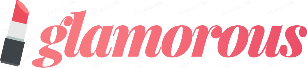 Glamorous Wordmark Logo PNG with transparent background