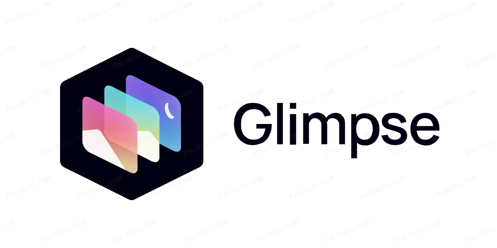 Glimpse Editor Wordmark Logo PNG with transparent background