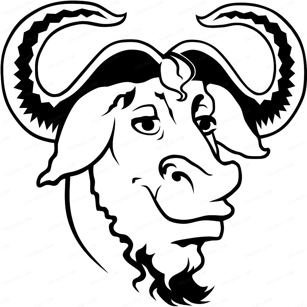 Gnu Logo PNG with transparent background