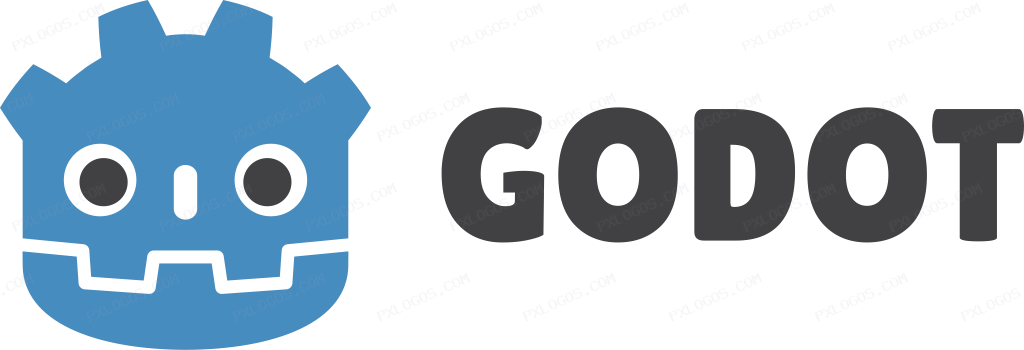 Godot Wordmark Logo PNG with transparent background
