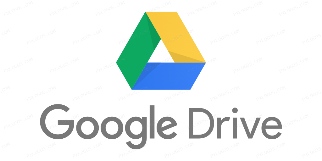 Google Drive Wordmark Logo PNG with transparent background