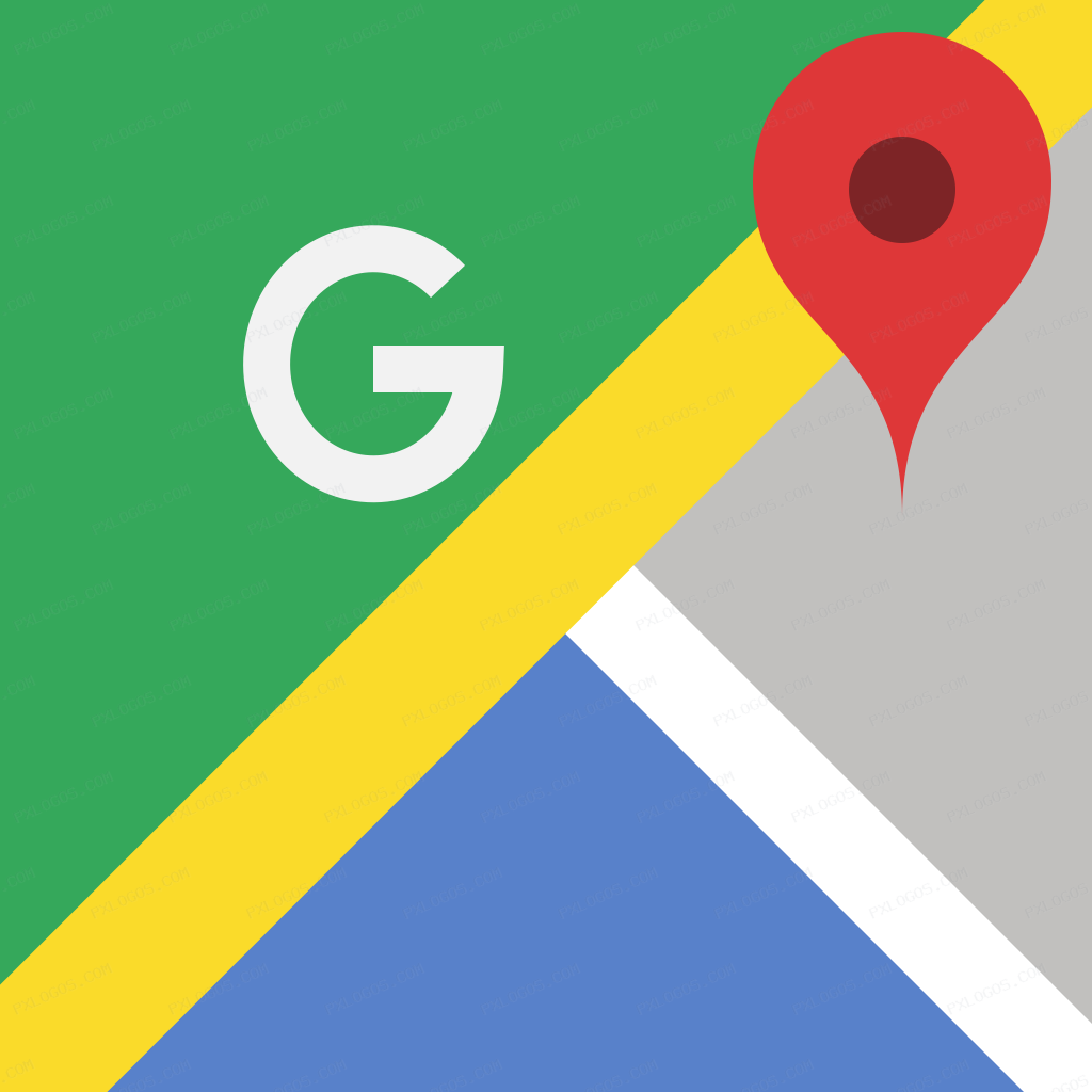 Google Maps Old Logo PNG with transparent background