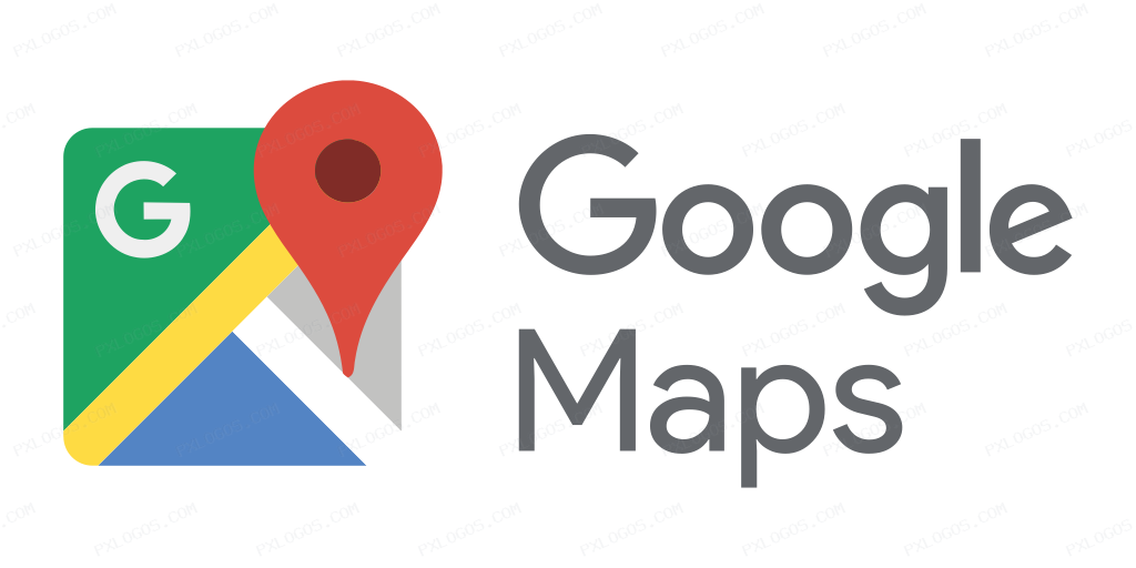 Google Maps Wordmark Logo PNG with transparent background