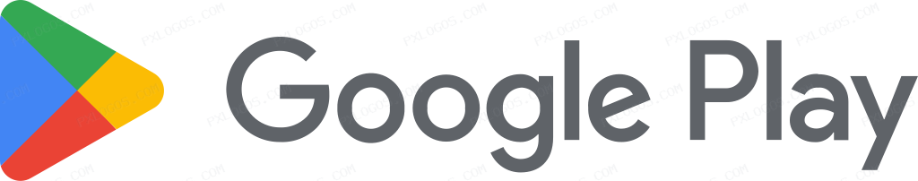 Google Play Wordmark Logo PNG with transparent background