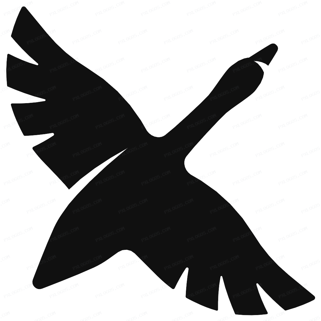 Goose Logo PNG with transparent background