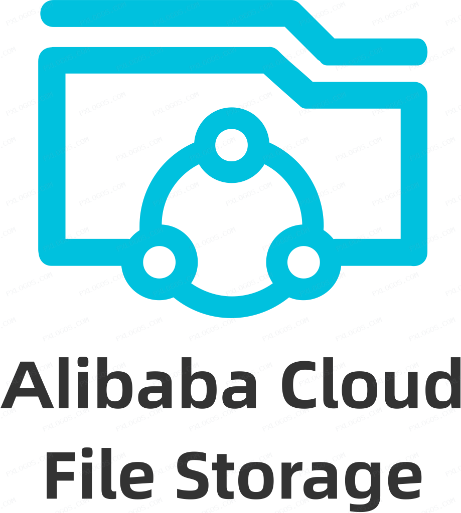 Alibaba Cloud File Storage Logo PNG with transparent background