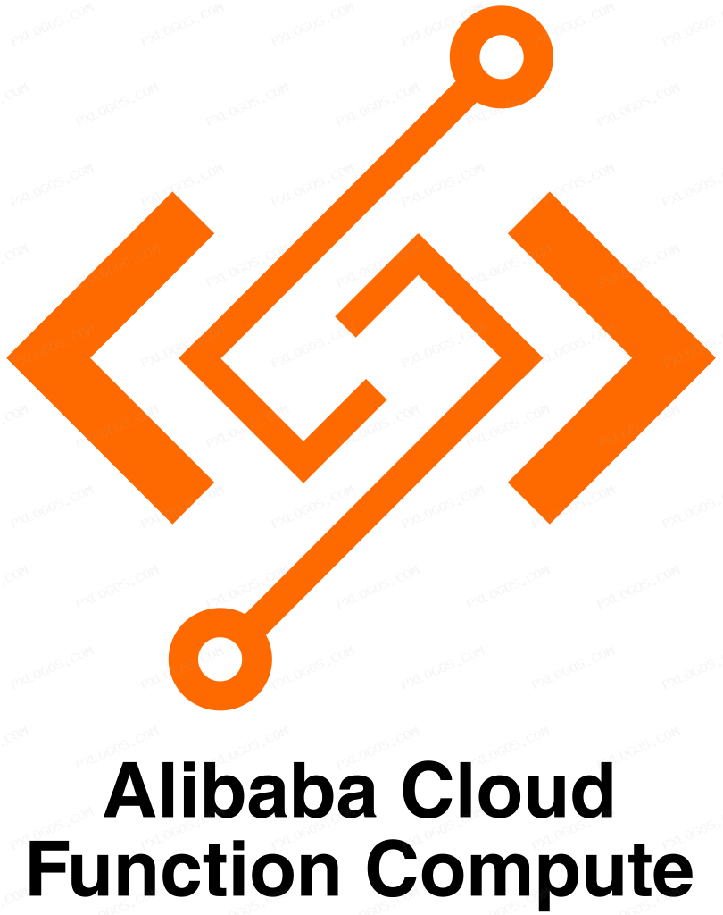 Alibaba Cloud Function Compute Logo PNG with transparent background