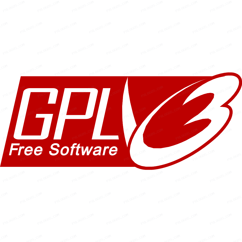 GPLv3 Logo PNG with transparent background