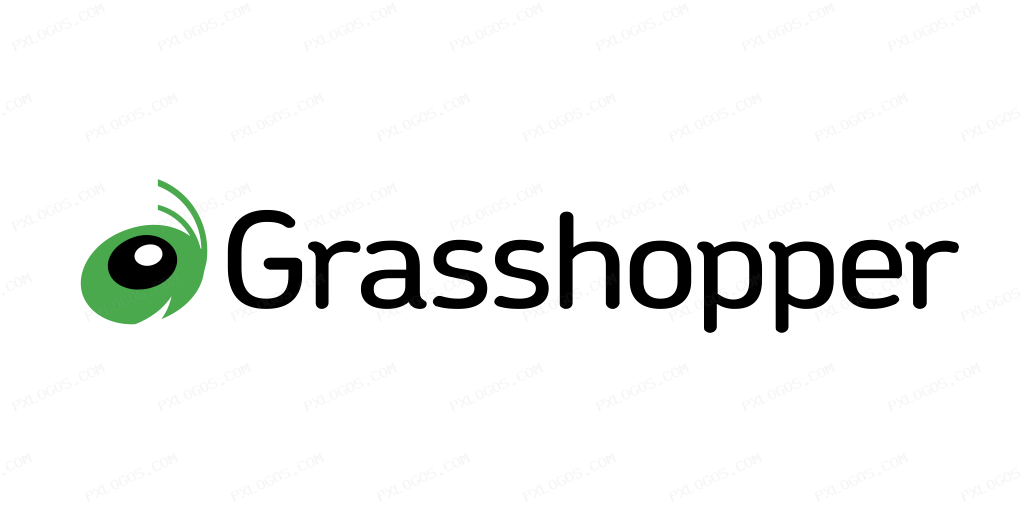 Grasshopper Wordmark Logo PNG with transparent background
