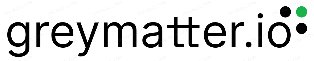 Grey Matter Logo PNG with transparent background