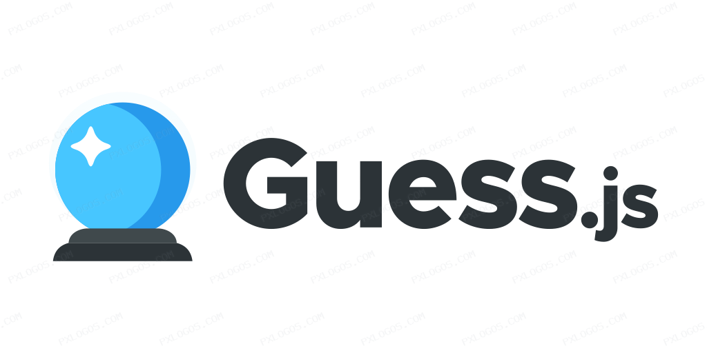 Guess JS Wordmark Logo PNG with transparent background