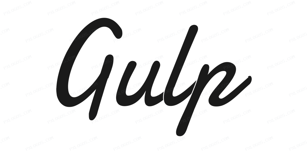Gulpjs Wordmark Logo PNG with transparent background