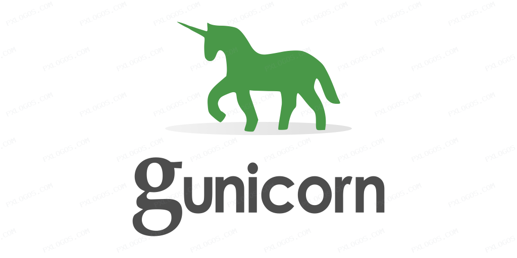 Gunicorn Wordmark Logo PNG with transparent background