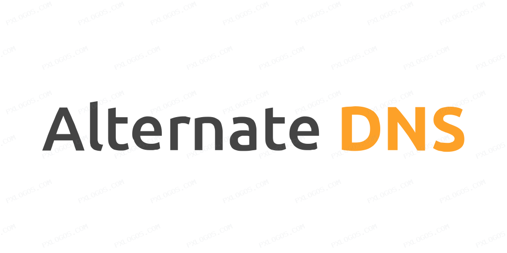 Alternate DNS Wordmark Logo PNG with transparent background