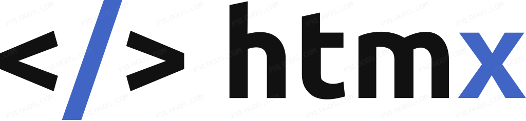 Htmx Wordmark Logo PNG with transparent background