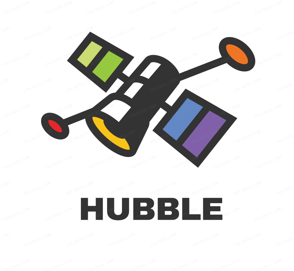 Hubble RGB Logo PNG with transparent background