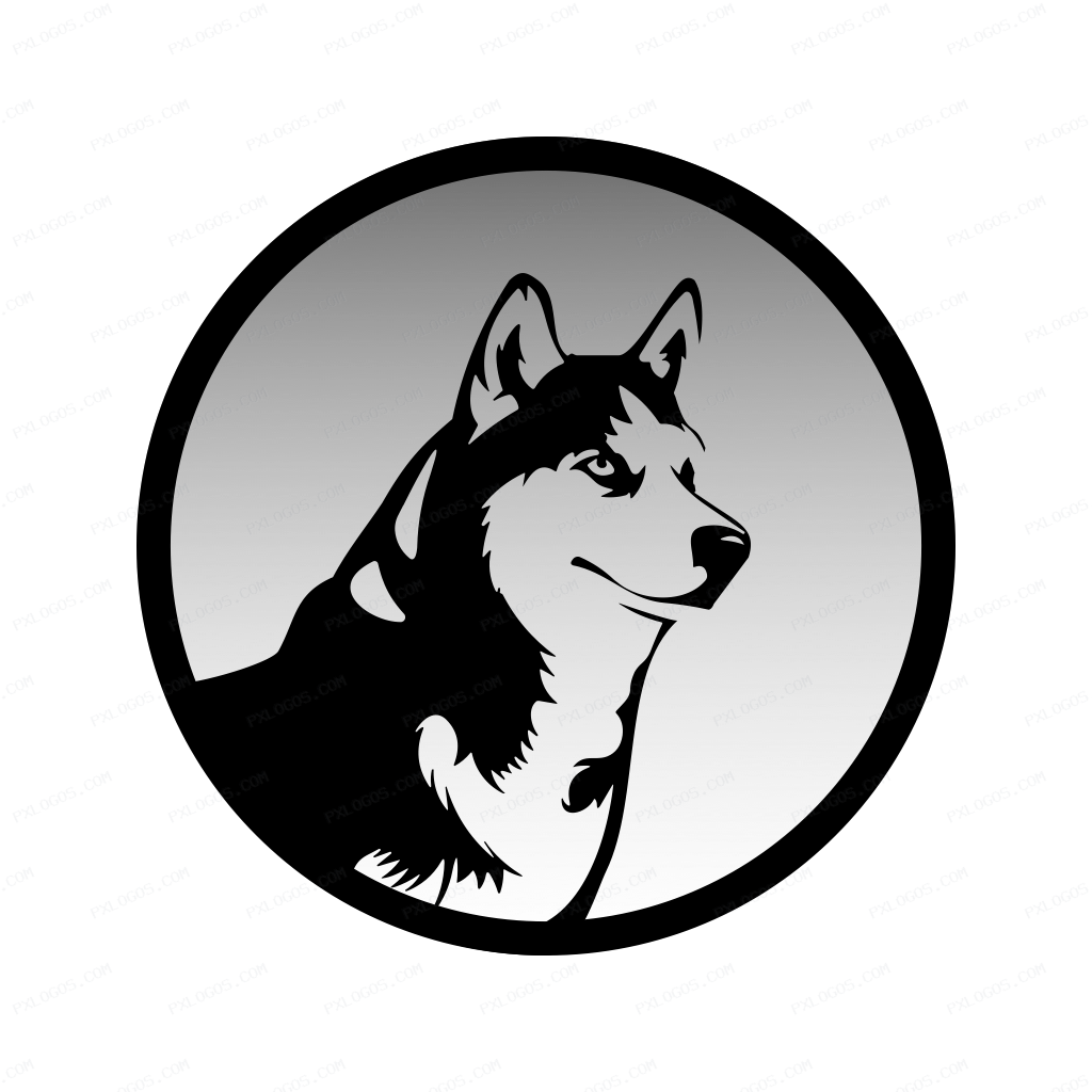 Husky Logo PNG with transparent background
