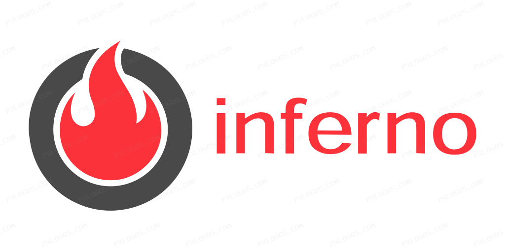 Infernojs Wordmark Logo PNG with transparent background