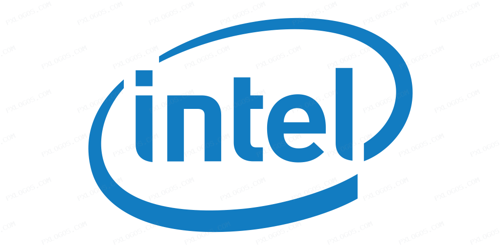 Intel Wordmark Logo PNG with transparent background