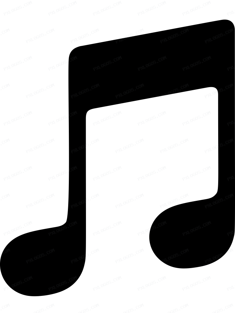 Itunes Note Logo PNG with transparent background