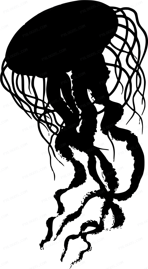 Jellyfish Logo PNG with transparent background