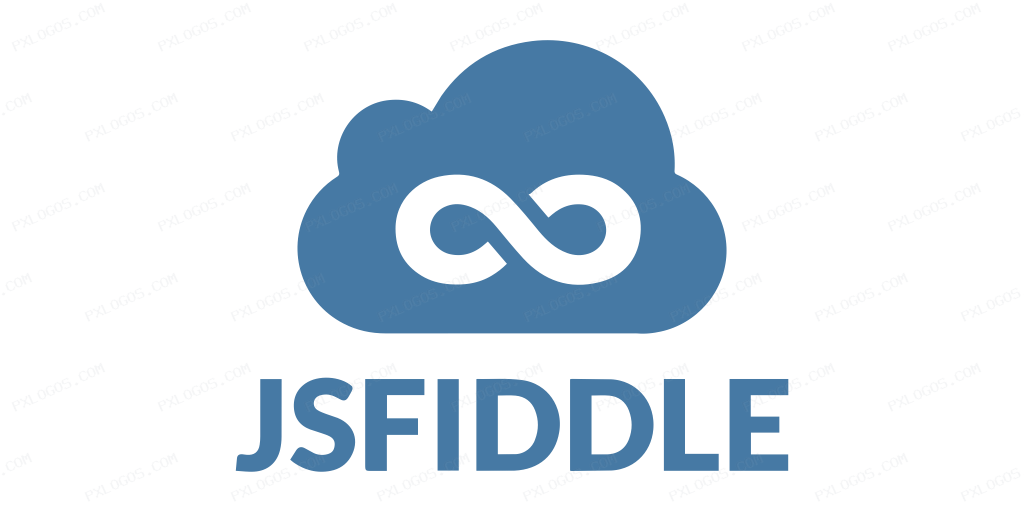 Jsfiddle Wordmark Logo PNG with transparent background