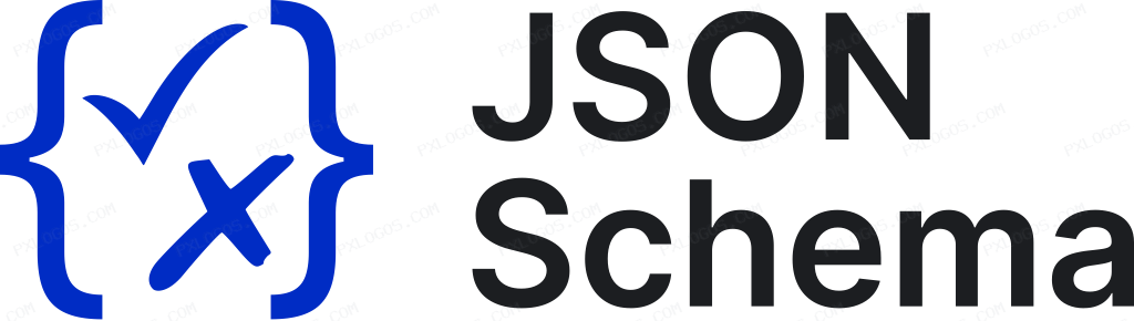 JSON Schema Wordmark Logo PNG with transparent background
