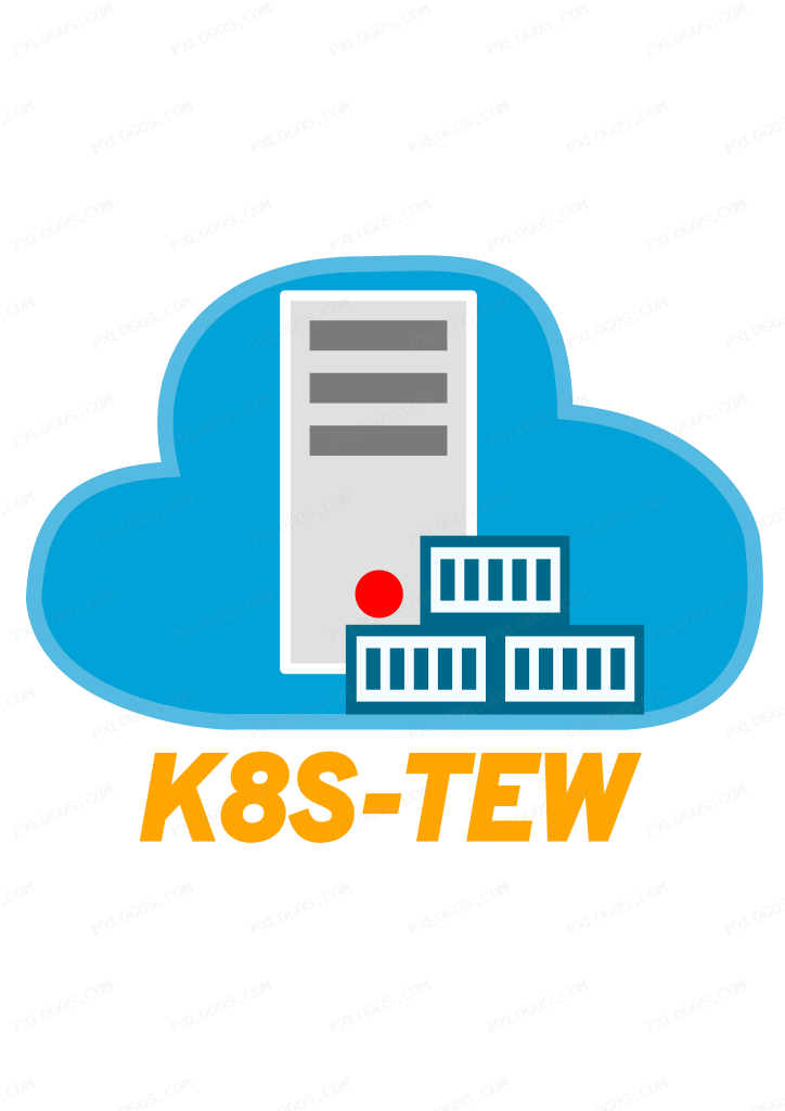 K8s The Easier Way Logo PNG with transparent background