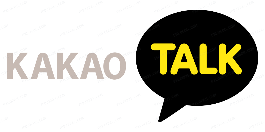 Kakaocorp Talk Wordmark Logo PNG with transparent background