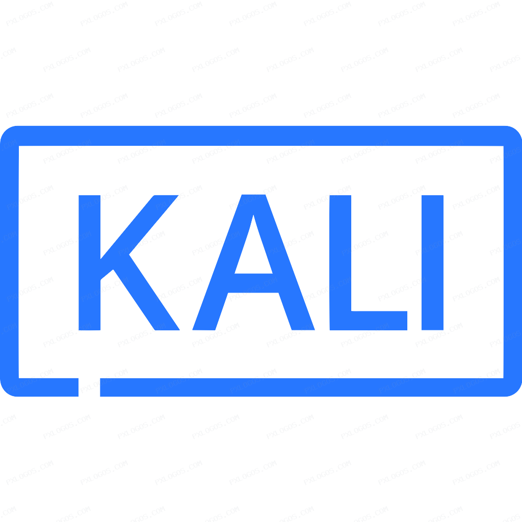 Kali Linux Wordmark Logo PNG with transparent background
