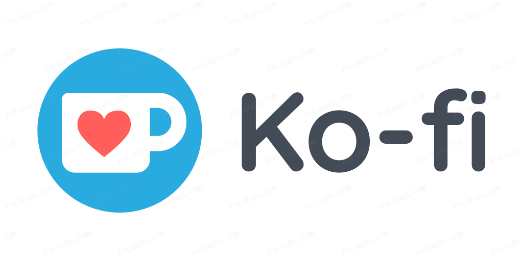 Ko Fi Wordmark Logo PNG with transparent background
