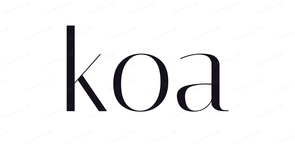 Koajs Wordmark Logo PNG with transparent background